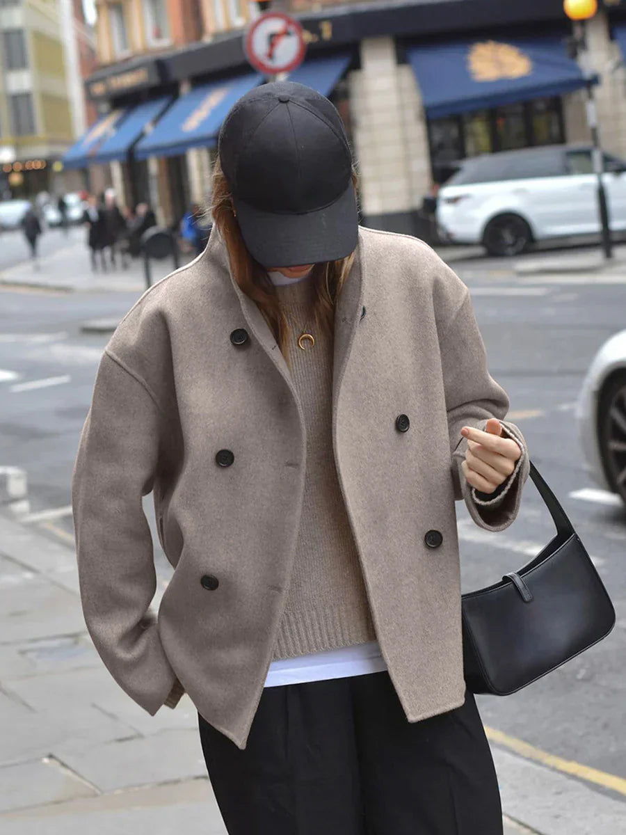 Velina Moda | Style Oversized Button-Down Jacket