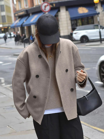 Velina Moda | Style Oversized Button-Down Jacket