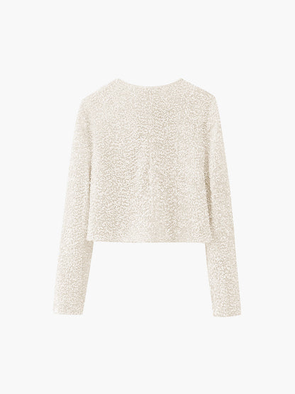 Velina Moda | Velvet Bow Decor Jacket