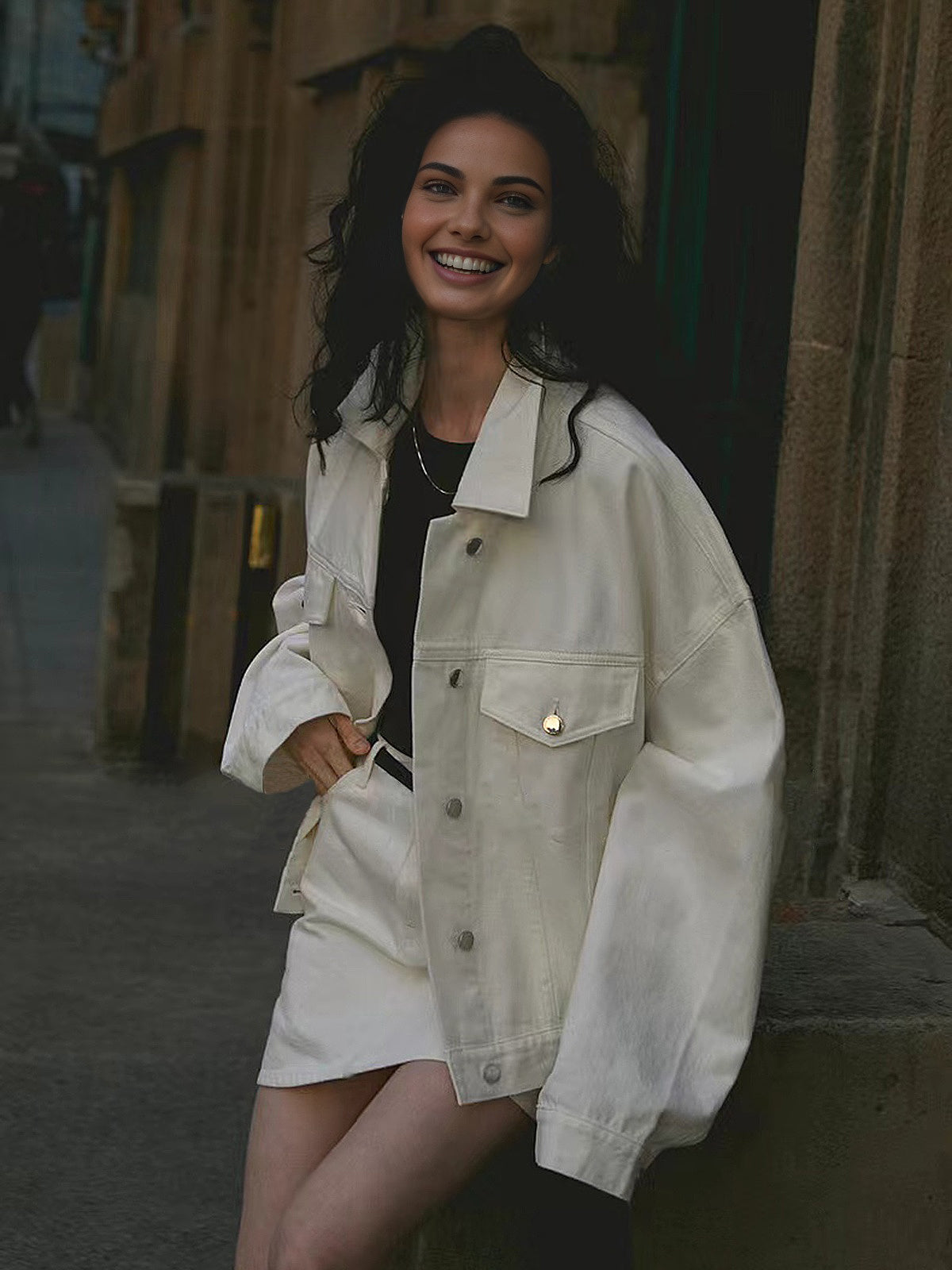 Velina Moda | Cotton Polo Jacket