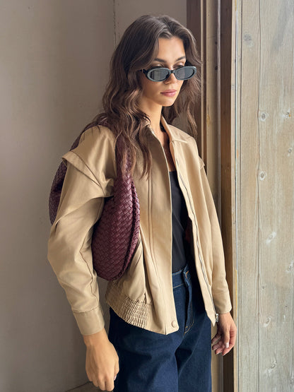 Velina Moda | Zipper Polo Jacket