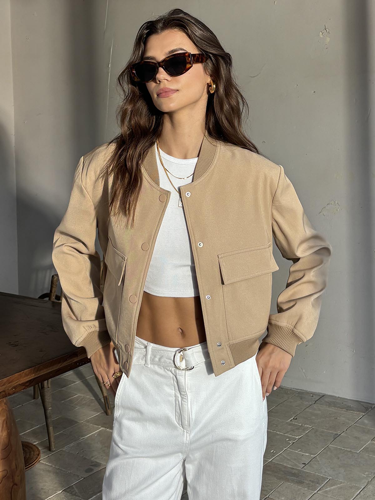 Velina Moda | Neck Pocket Jacket