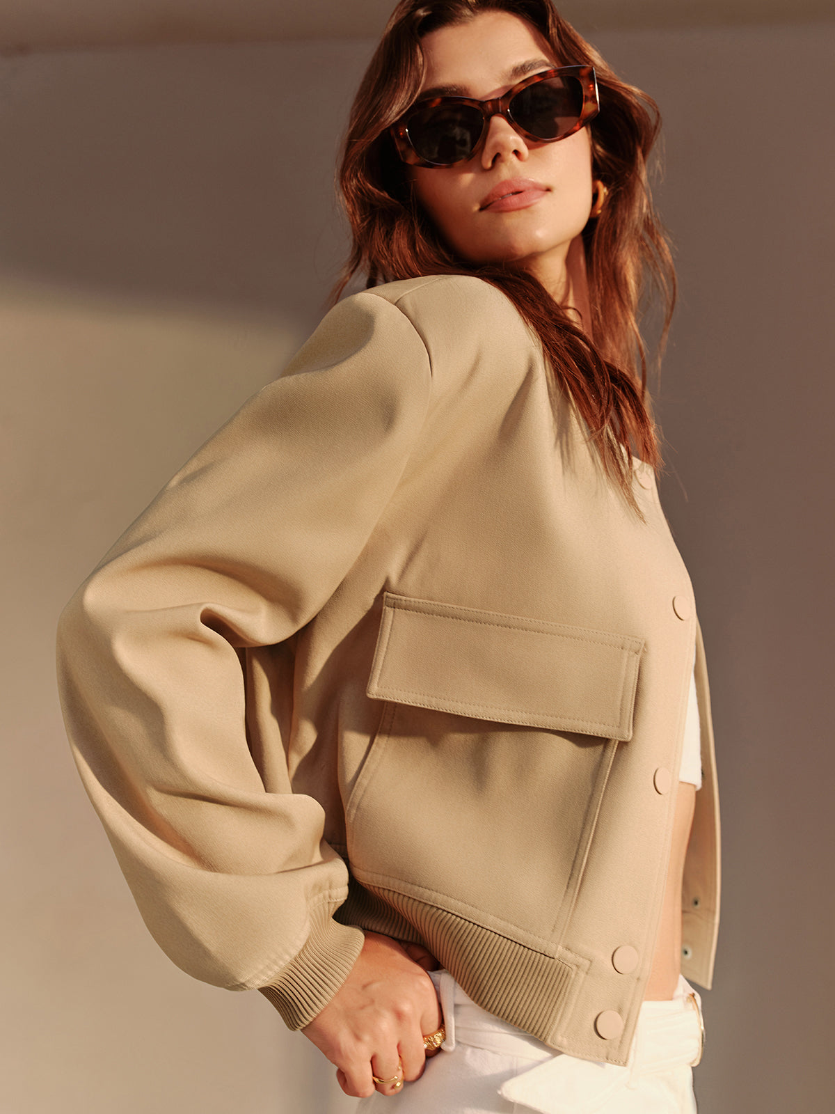 Velina Moda | Neck Pocket Jacket