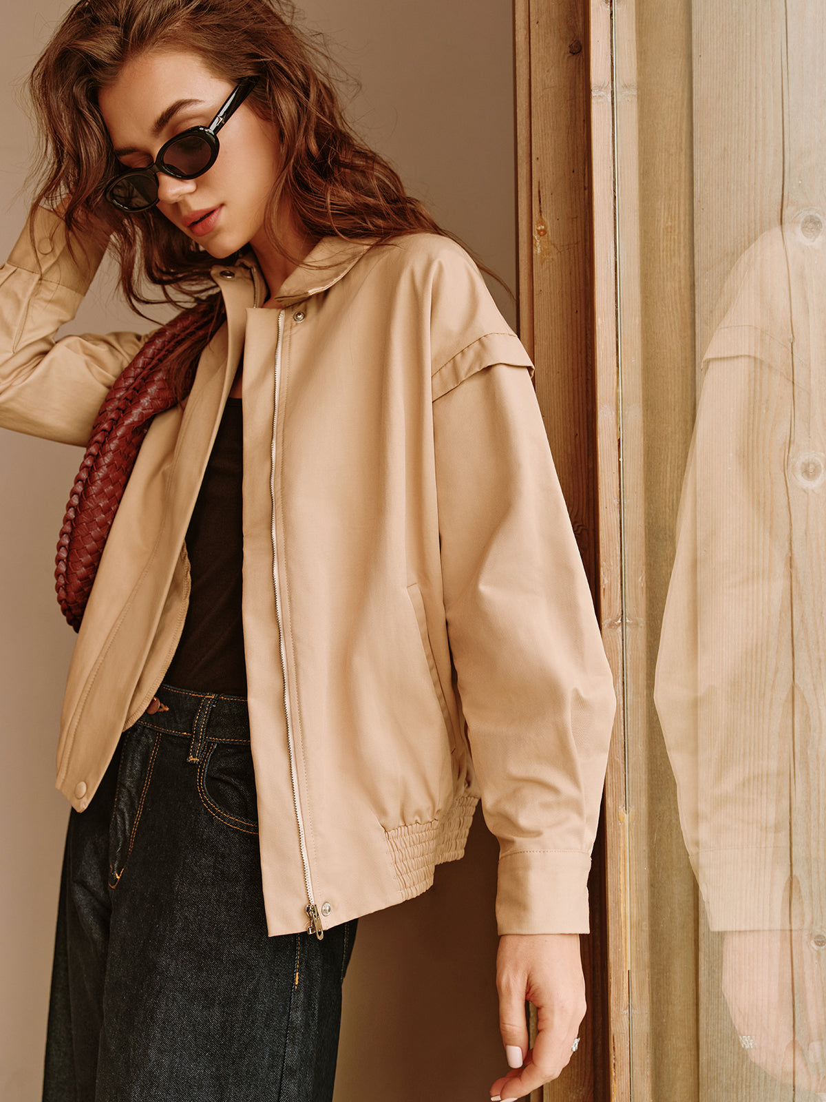 Velina Moda | Zipper Polo Jacket