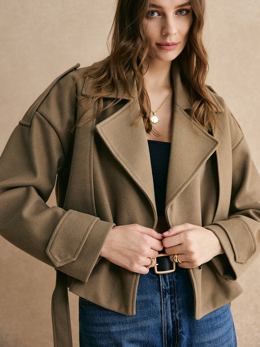 Velina Moda | Belt Teddy Jacket