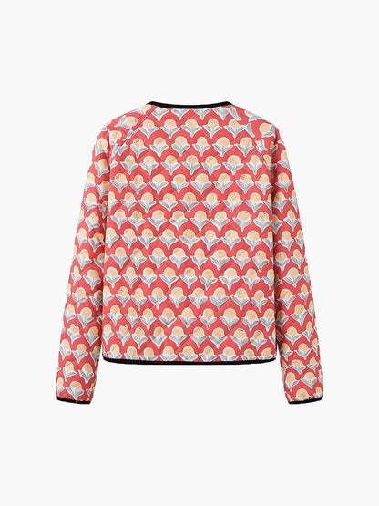 Velina Moda | Piping Lace-Up Jacket