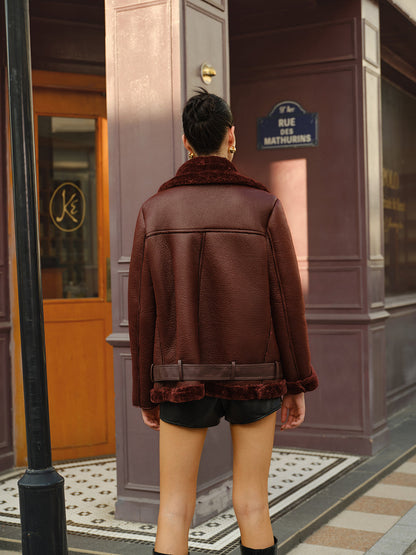 Velina Moda | Belted Soft Fleece Jacket