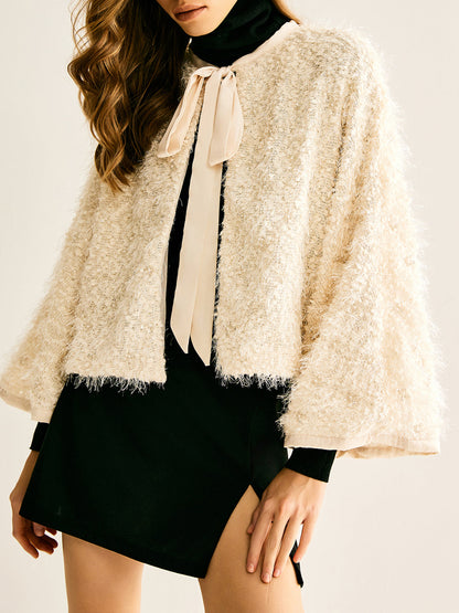 Velina Moda | Neck Fuzzy Jacket