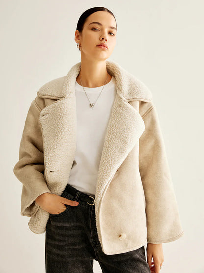 Velina Moda | Blend Button Fleece Jacket