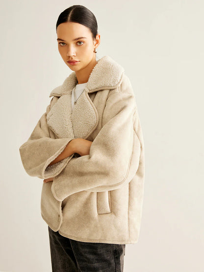 Velina Moda | Blend Button Fleece Jacket
