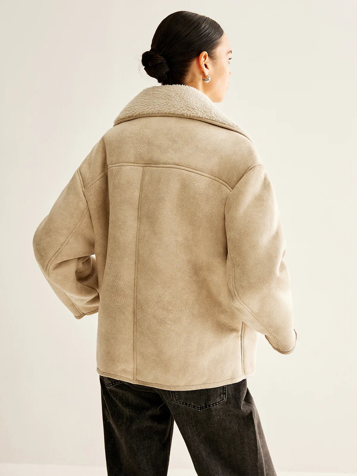 Velina Moda | Blend Button Fleece Jacket
