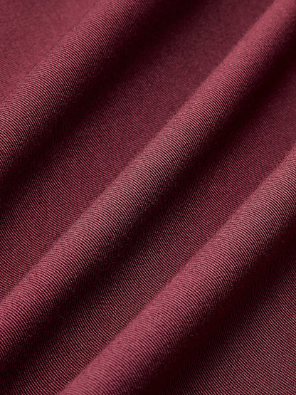 Velina Moda | Reversible Zipper Burgundy Jacket