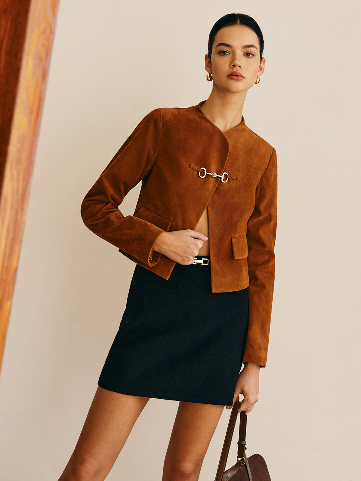 Velina Moda | Detail Suede Jacket