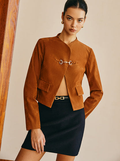 Velina Moda | Detail Suede Jacket