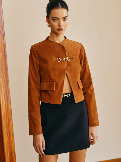 Velina Moda | Detail Suede Jacket