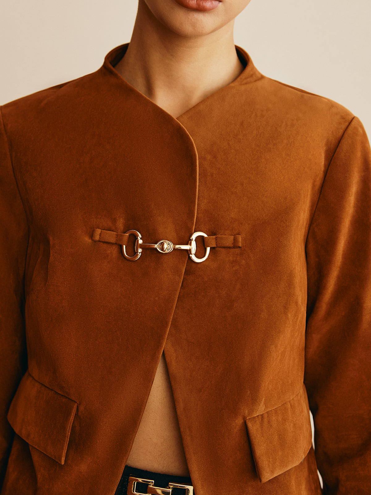 Velina Moda | Detail Suede Jacket