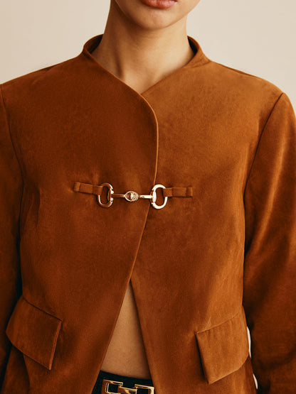 Velina Moda | Detail Suede Jacket