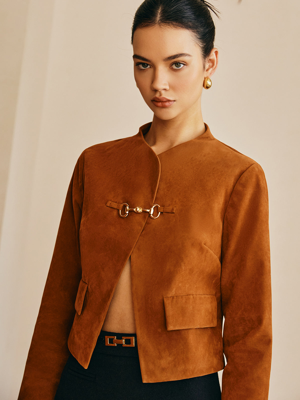Velina Moda | Detail Suede Jacket
