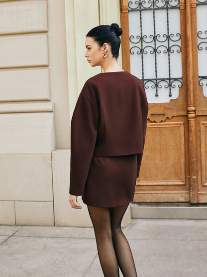 Velina Moda | Puff Sleeve Short Jacket