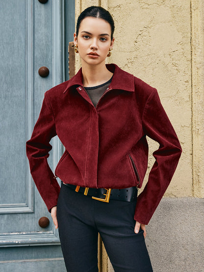 Velina Moda | Bags Revers Suede Jacket
