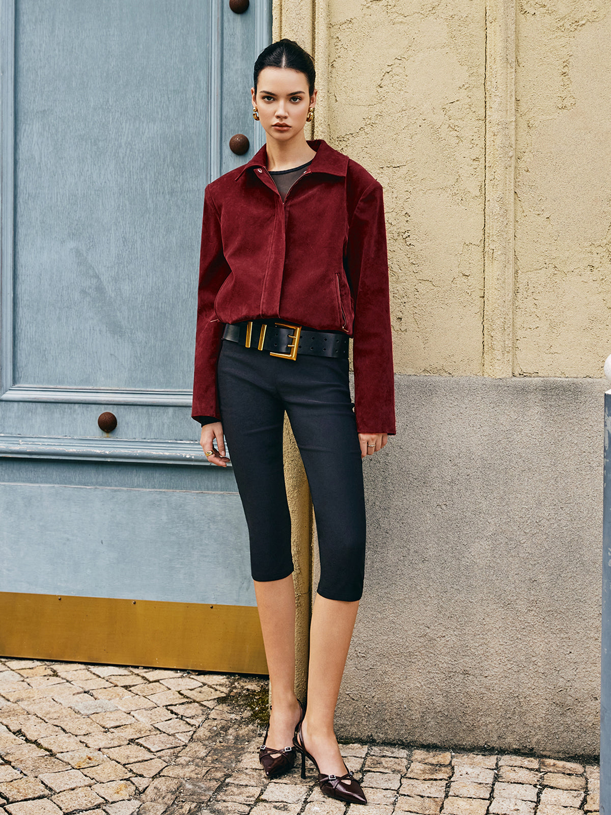 Velina Moda | Bags Revers Suede Jacket