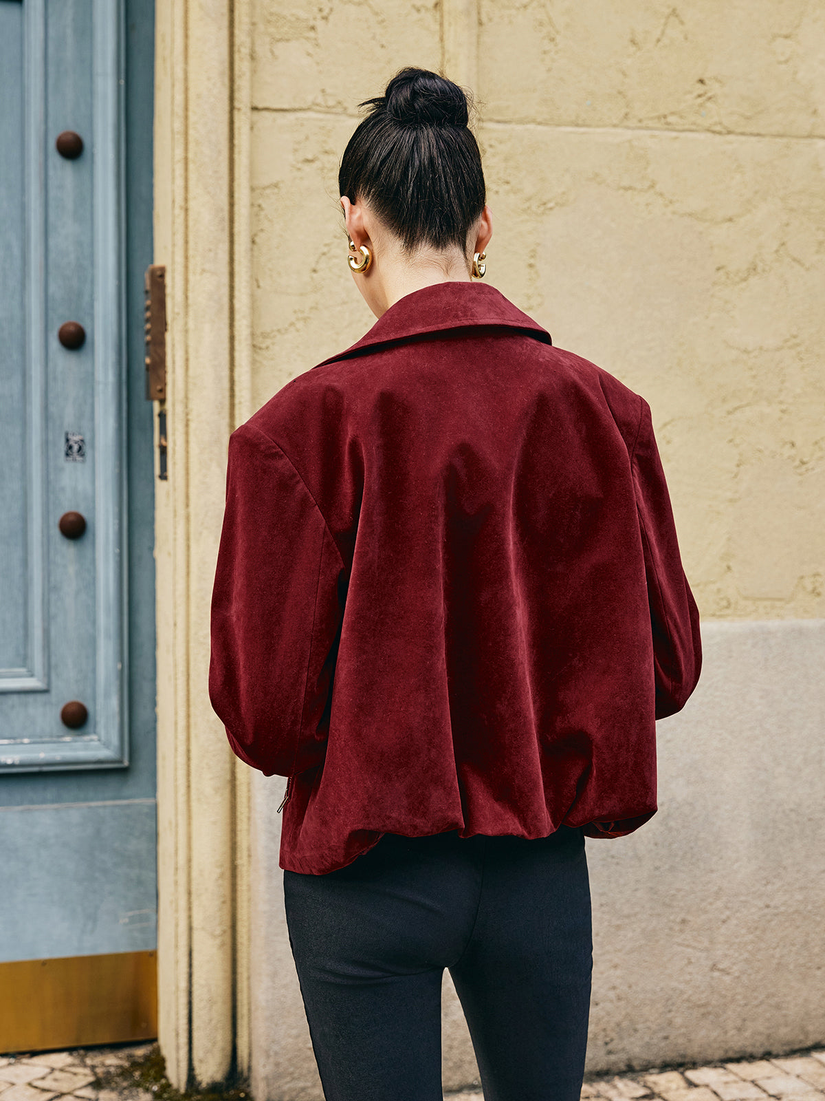 Velina Moda | Bags Revers Suede Jacket