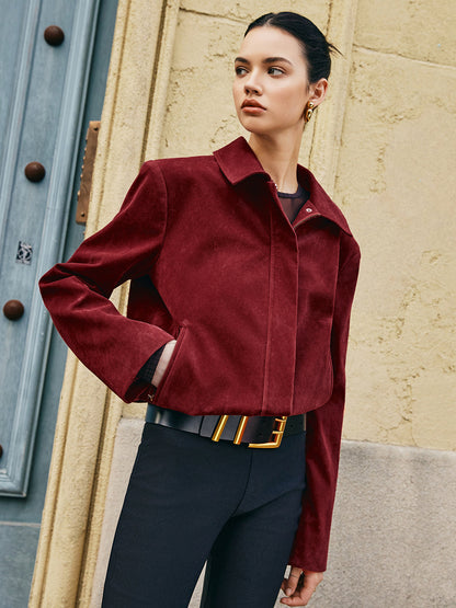 Velina Moda | Bags Revers Suede Jacket