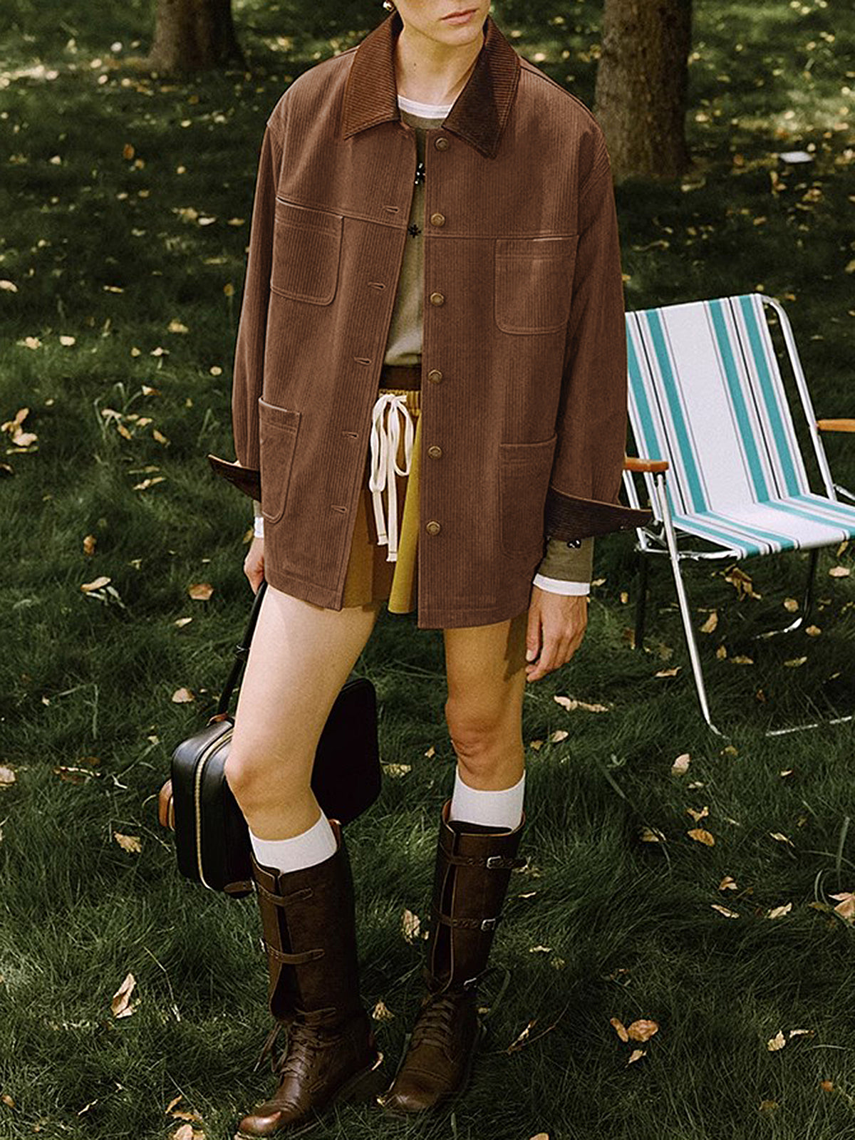 Velina Moda | Cordura Cargo Polo Jacket