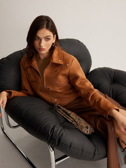 Velina Moda | Zipper Crop Jacket