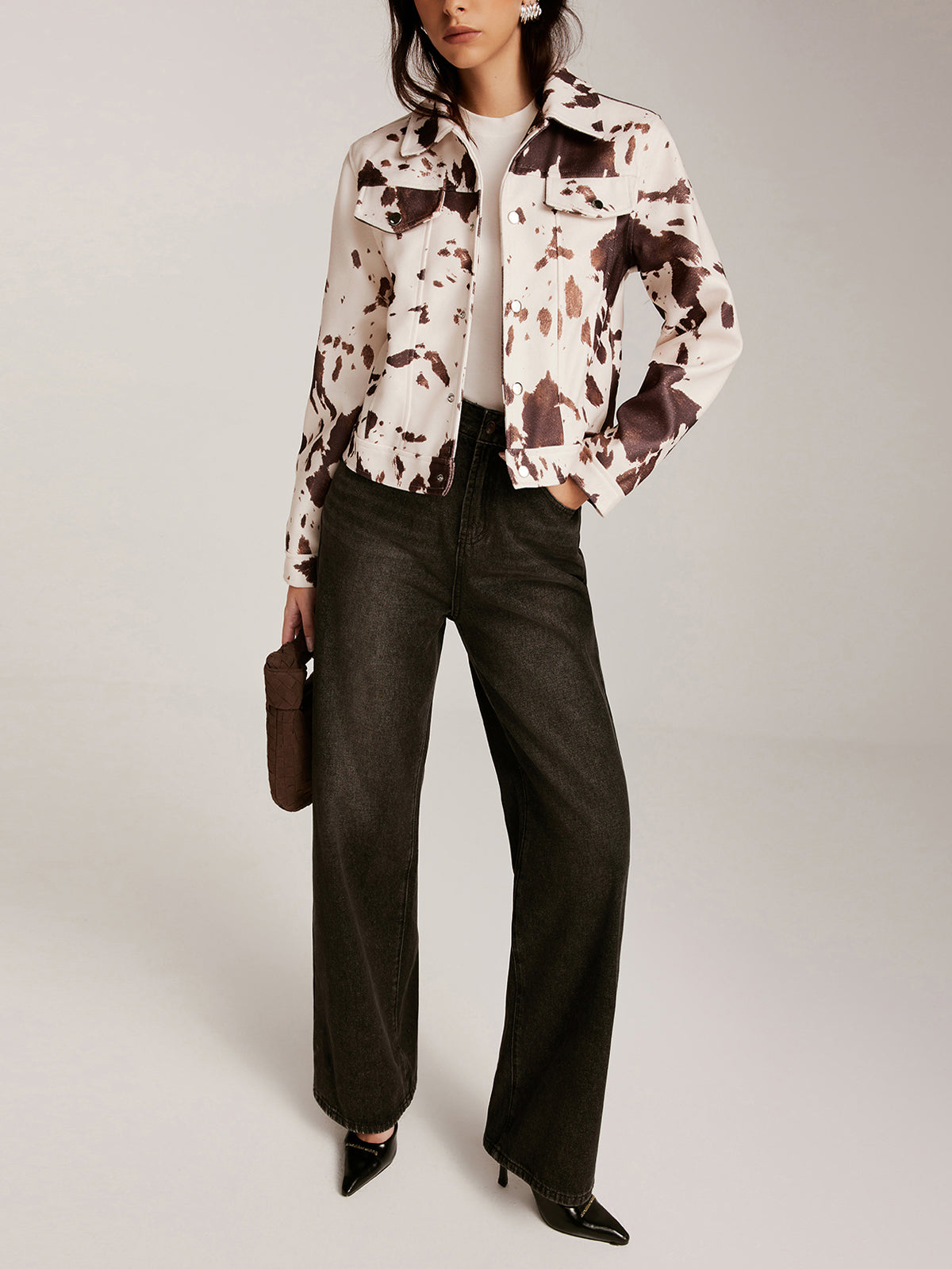 Velina Moda | Printed Tweed Short Jacket