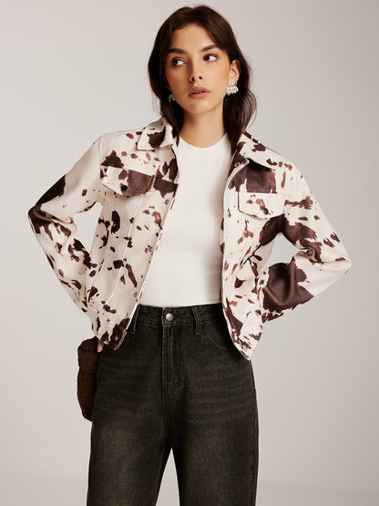 Velina Moda | Printed Tweed Short Jacket