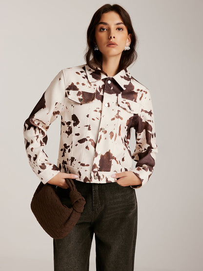 Velina Moda | Printed Tweed Short Jacket