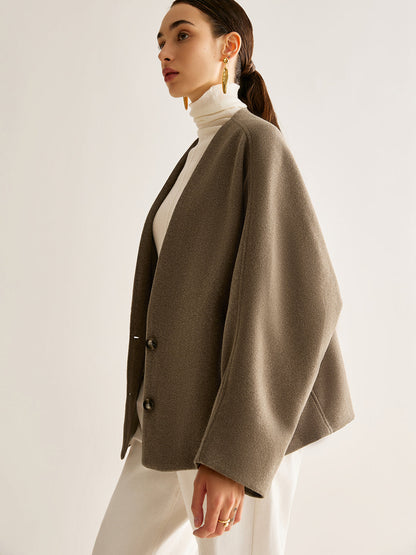 Velina Moda | Neck Loose Warm Jacket