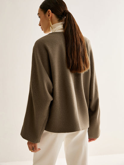 Velina Moda | Neck Loose Warm Jacket