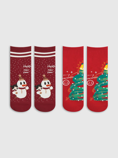 Velina Moda | Cartoon Christmas Gift Box with Socks