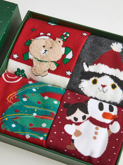 Velina Moda | Cartoon Christmas Gift Box with Socks