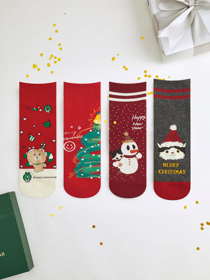 Velina Moda | Cartoon Christmas Gift Box with Socks