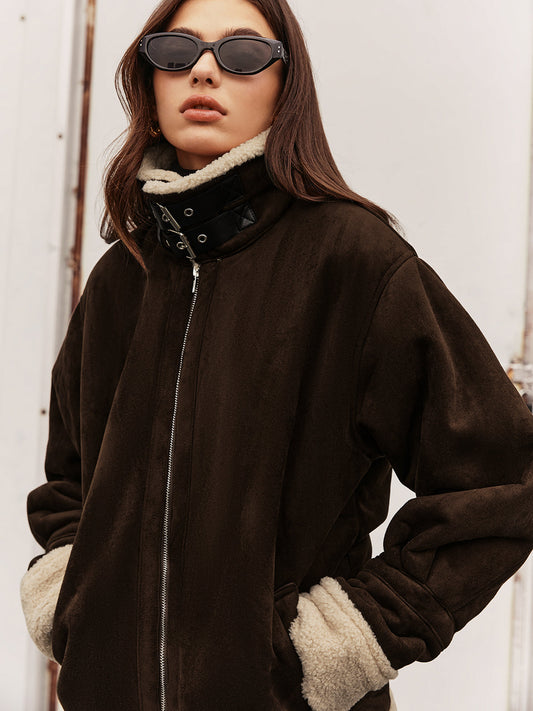 Velina Moda | Zipper Fleece Jacket