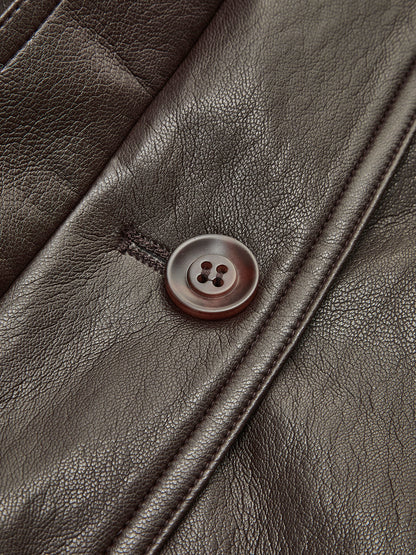 Velina Moda | Pu-Leather Belt Jacket