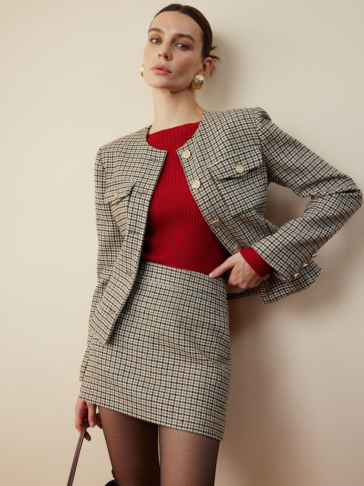 Velina Moda | Button Short Jacket