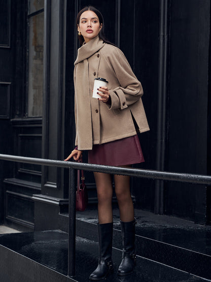 Velina Moda | Jacket with Matching Button Scarf