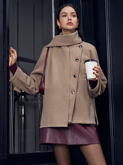 Velina Moda | Jacket with Matching Button Scarf