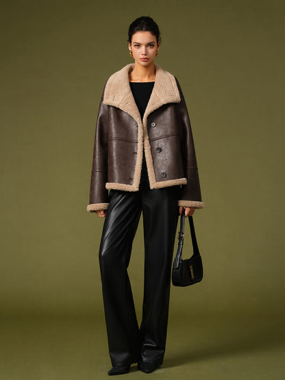 Velina Moda | Pu Leather Warm Jackets