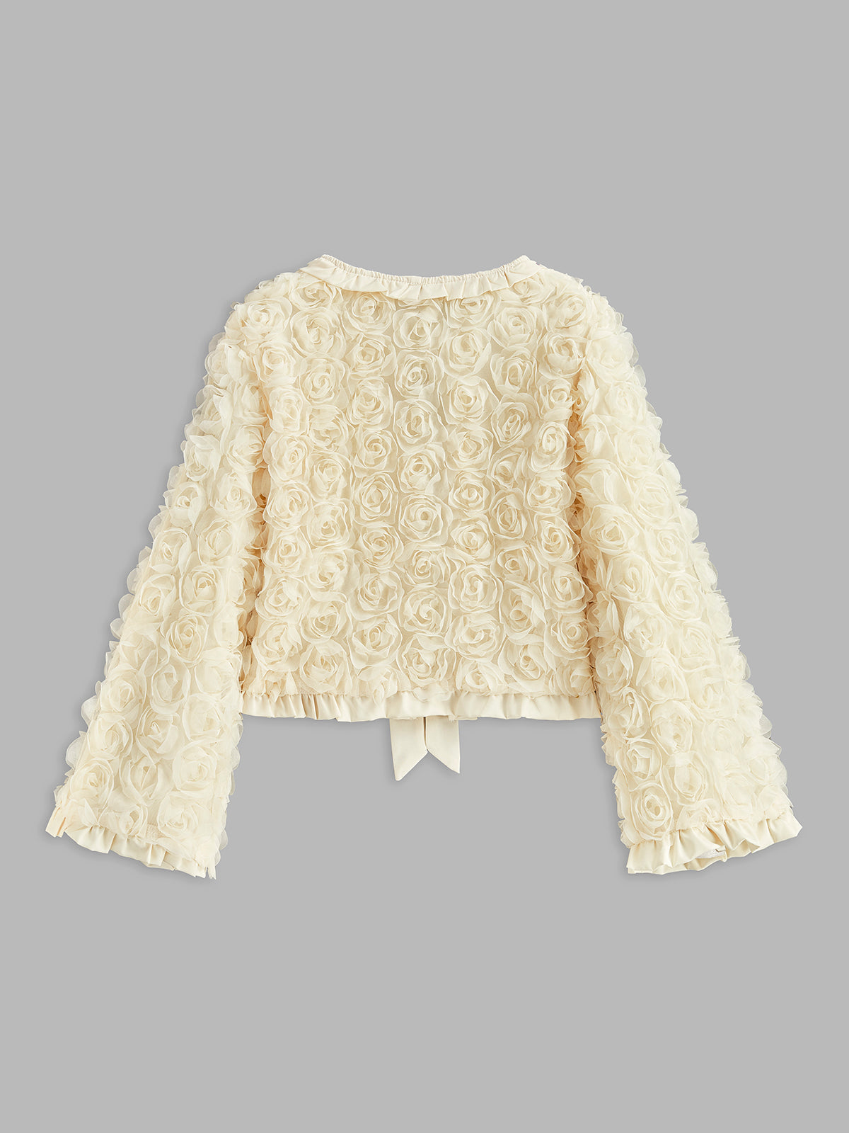 Velina Moda | Tie Front Rosette Jacket