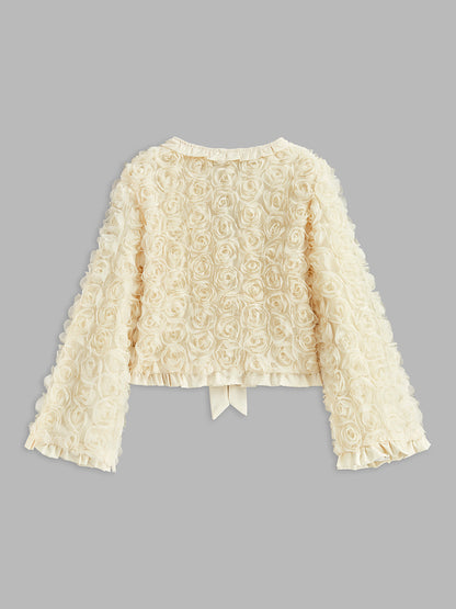 Velina Moda | Tie Front Rosette Jacket