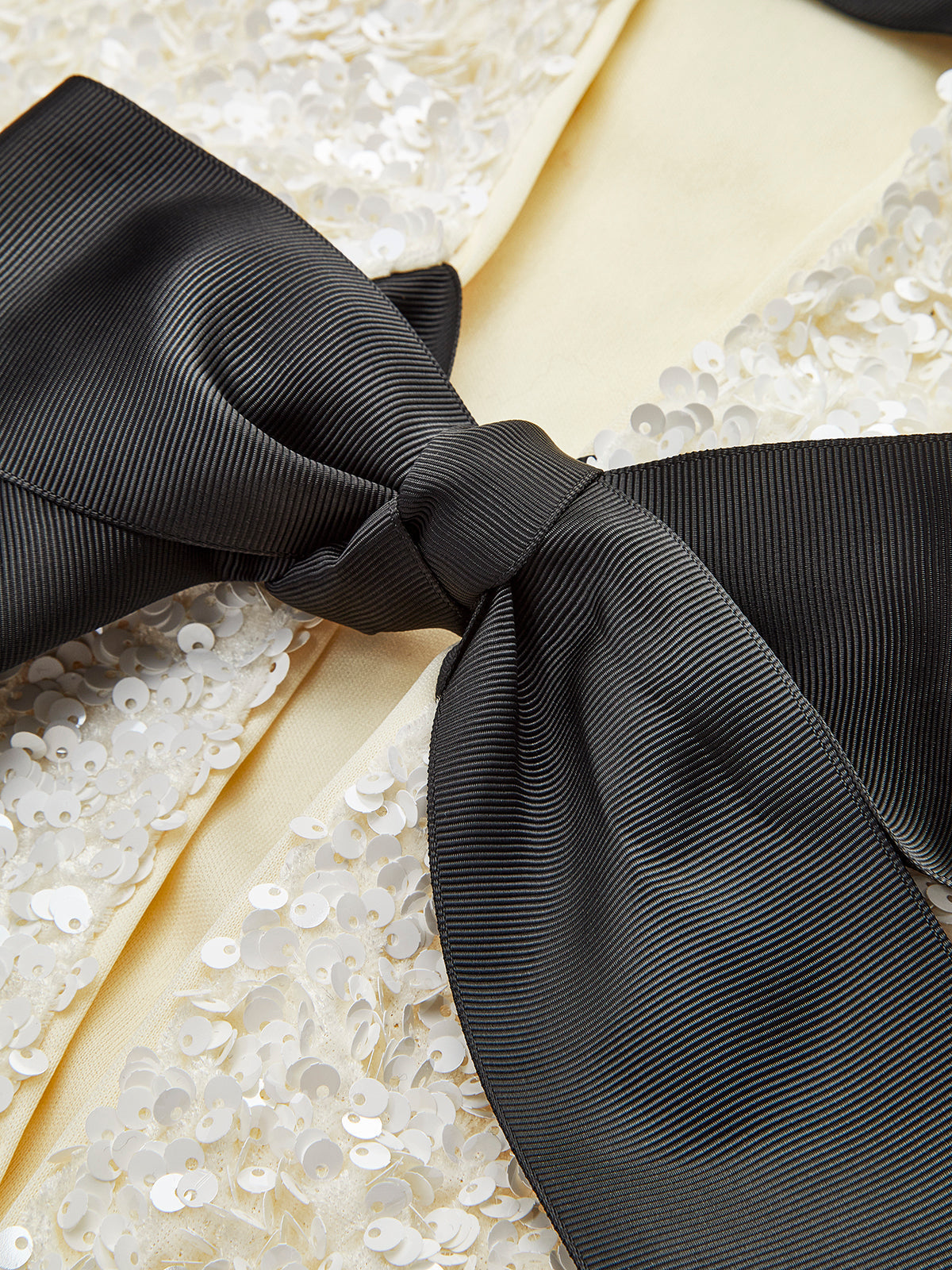 Velina Moda | Velvet Bow Decor Jacket