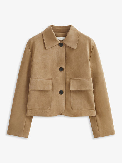 Velina Moda | Soft Button Revers Jacket