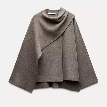 Velina Moda | Cape Coat - Fashionable Cape Jacket