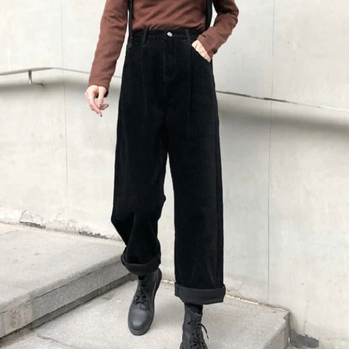 Casual corduroy leisure pants