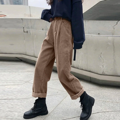 Casual corduroy leisure pants